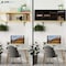 Adiroffice Black, MDF Wood, 11.8 in W, 16.3 in L, 39.3 in D ADI500-24-BLK-MK - alternate 3